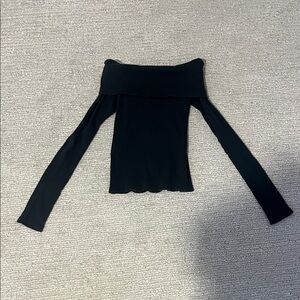 Brandy Melville Off Shoulder Black Top
